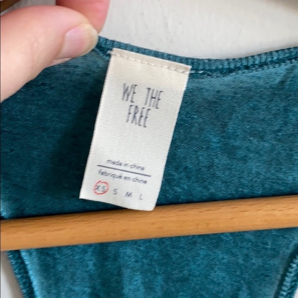 Free People Turquoise Double Layer Sleeveless Top - Picture 10 of 11